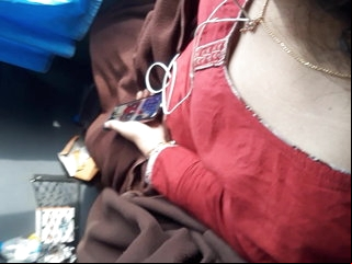 Boobs show in Indian bus